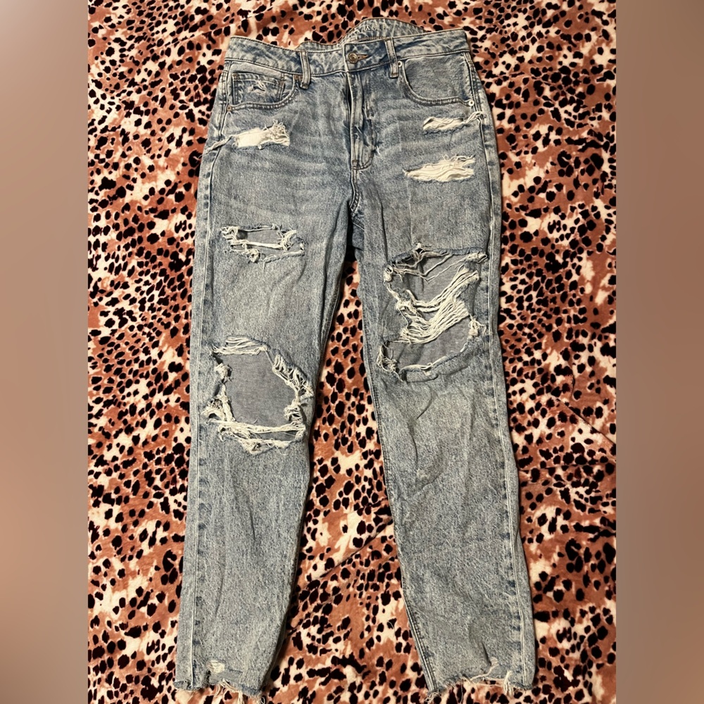 American Eagle Outfitters Blue Denim Mom Jean